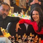 Sweta Singh Instagram – ENBA @exchange4media 
1. Best Spot News Reporting (Jodhpur Riots)
2. Best News Coverage (Ukraine)
3. Best Business News Show (Budget Shwetpatra)
4. Best Late Prime Time Show (Dastak)
5. Best Social Issue program (Dastak unemployment issue)
6. Best Current Affairs Show (Ukraine War)
7. Best News Anchor Hindi (Silver)
8. Best coverage of Gadgets (Military Robots)
9. Best entertainment coverage (Jai Ho with BSF)
10. Best entertainment coverage (Kavi Sammelan at Pangong)
11. Best News coverage (75 years of Independence)
12. Best Promo (Dastak) 
13. Best Business coverage (Budget Bazaar)
+ Good News Today awards
What a day!