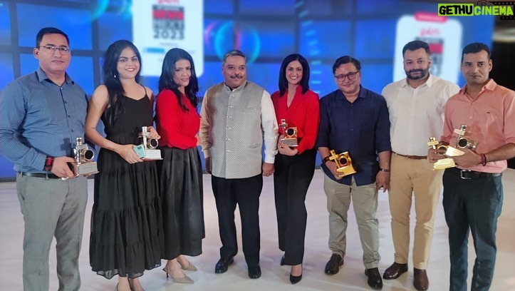 Sweta Singh Instagram - ENBA @exchange4media 1. Best Spot News Reporting (Jodhpur Riots) 2. Best News Coverage (Ukraine) 3. Best Business News Show (Budget Shwetpatra) 4. Best Late Prime Time Show (Dastak) 5. Best Social Issue program (Dastak unemployment issue) 6. Best Current Affairs Show (Ukraine War) 7. Best News Anchor Hindi (Silver) 8. Best coverage of Gadgets (Military Robots) 9. Best entertainment coverage (Jai Ho with BSF) 10. Best entertainment coverage (Kavi Sammelan at Pangong) 11. Best News coverage (75 years of Independence) 12. Best Promo (Dastak) 13. Best Business coverage (Budget Bazaar) + Good News Today awards What a day!