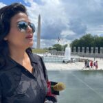 Sweta Singh Instagram – Memories and memorials. Washington monument. And Lincoln memorial. Time to get back 🌏🛬 Washington Monumemt