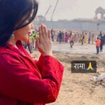 Sweta Singh Instagram - राम हमारे गौरव के प्रतिमान हैं राम हमारे भारत की पहचान हैं (हरिओम पंवार) Ayodhya श्री राम जन्मभूमि
