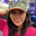 Sweta Singh Instagram - My favourite cap by far! #India #cwc23 #cricket Narendra Modi Stadium - Ahmedabad