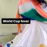 Sweta Singh Instagram - #cricketworld A Chaniya Choli experiment for the World Cup by local designer Sumit and Riaz Thought of trying it myself 😄😄 Ahmedabad,gujrat