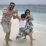 Swetha Changappa Instagram - Our happiness is u my little boy @jiyaan_aiyappa ❤️🧿🧿 Love u our son shine