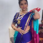 Swetha Changappa Instagram - I love wearing sarees...❤️🧿 I think every indian women look her best in the saree...❤️🧿 A saree is an attire that makes a woman look more attractive...😍 Alwa😍😍😍 My beautiful look for the jodi season-2 episode Make up and styling:- @keerthiram28 my style guru for this look ❤️ Outfit:- @thenalme just fell in love with this silk saree .. thank you ❤️ Blouse:- @maayarangdesignstudio Jewellery:- @velvetboxby This piece of jewelry is soo good❤️ Hairstyle:- @hairstyle_by_shashi . Beautiful hairstyle perfect for my look❤️ Assistant:- @vinoda__890