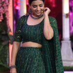 Swetha Changappa Instagram - “The way you dress is an expression of your personality.”❤️ Make up:- @keerthiram28 Outfit:- @maya_designer_studio_ Hair:- Co ordination:- @kxsahanaa Assistant:- @vinoda__890
