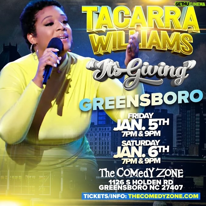 Tacarra Williams Instagram - 🗣️FREE TICKETS… GREENSBORO NC IM HERE AND GIVING AWAY 1 pair of free tickets for each show this weekend.. DM FOR TICKETS NOW!!