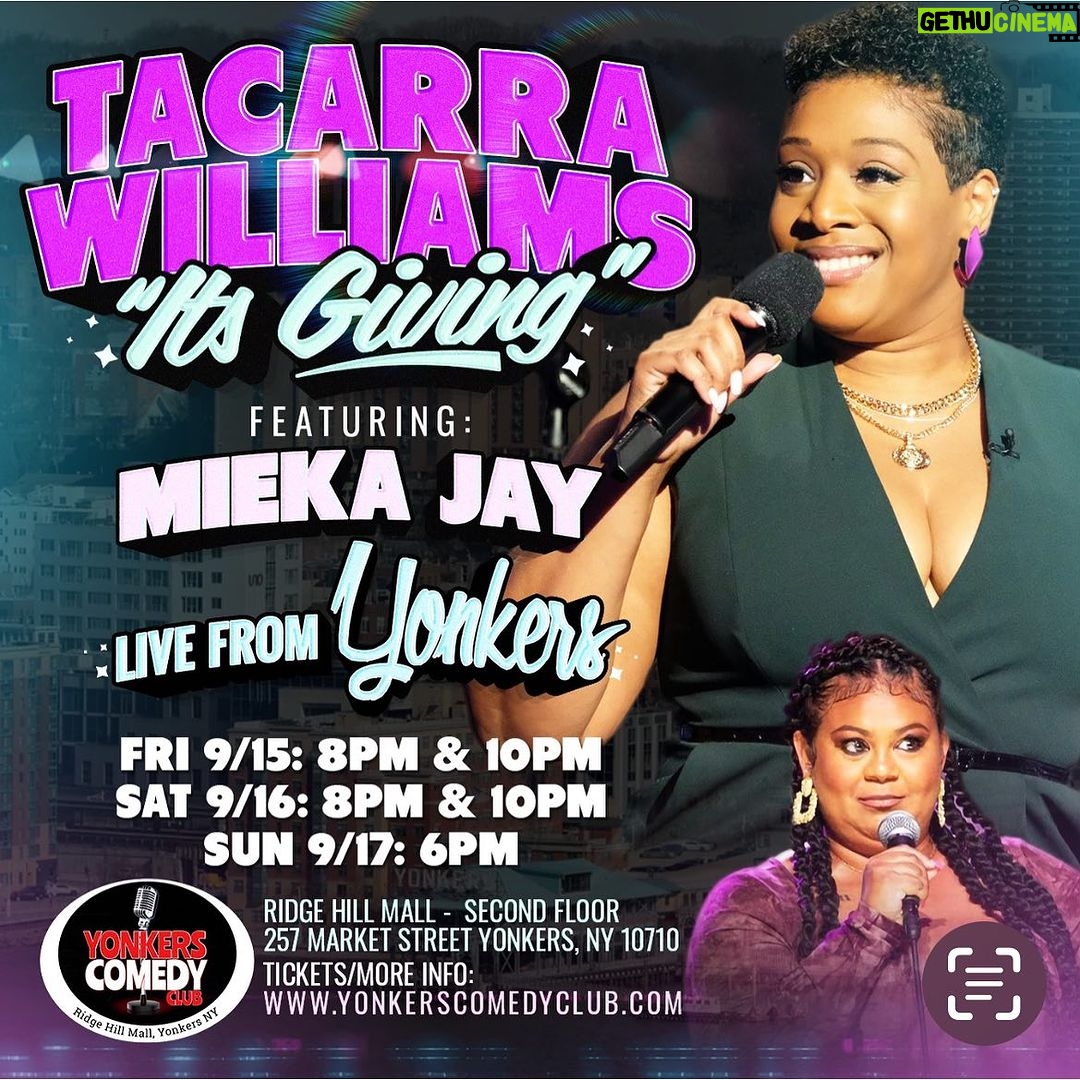 Tacarra Williams Instagram - YONKERS NYC…. ILL SEE YOU NEXT WEEKEND AT @yonkerscomedyclub