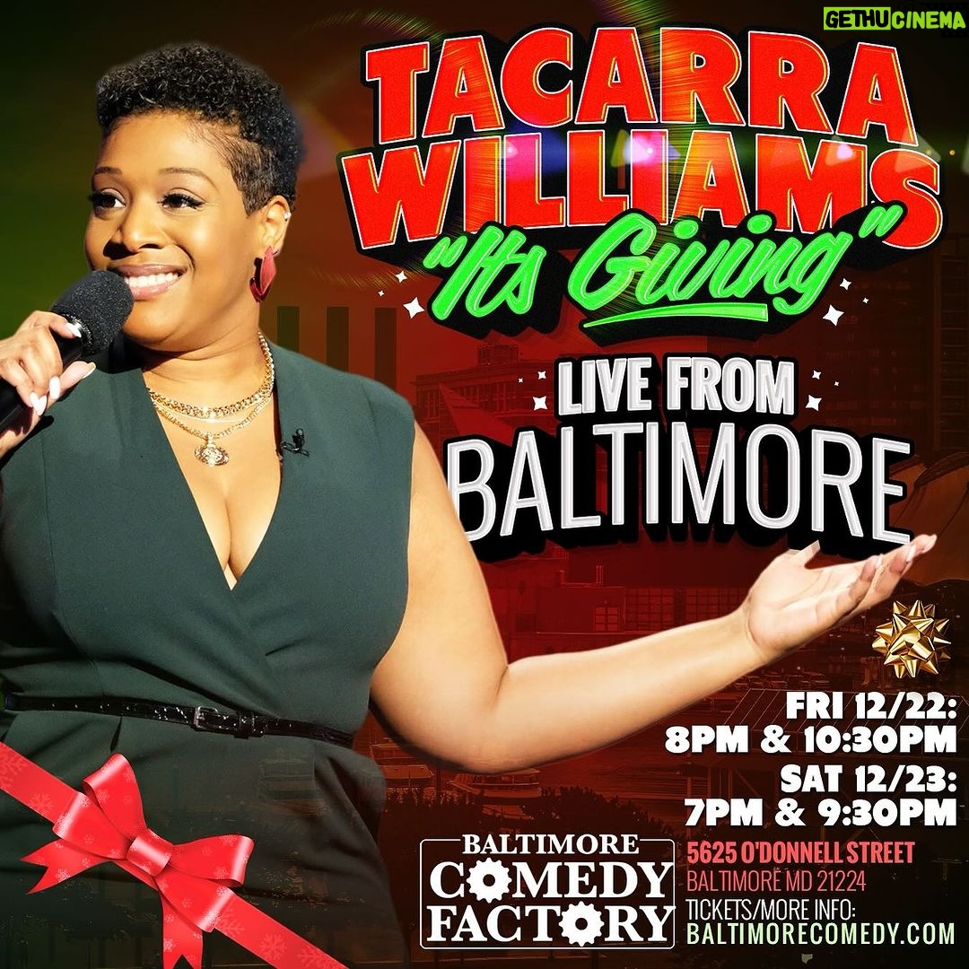 Tacarra Williams Instagram - B-MORE… YOU’RE UP NEXT THIS WEEKEND!!! Ticket link in bio…