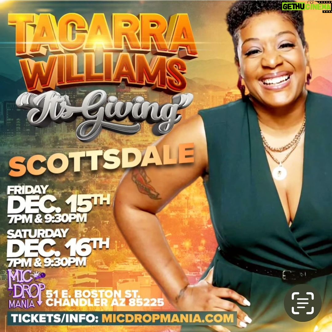 Tacarra Williams Instagram SHOWS… ARIZONA, BALTIMORE