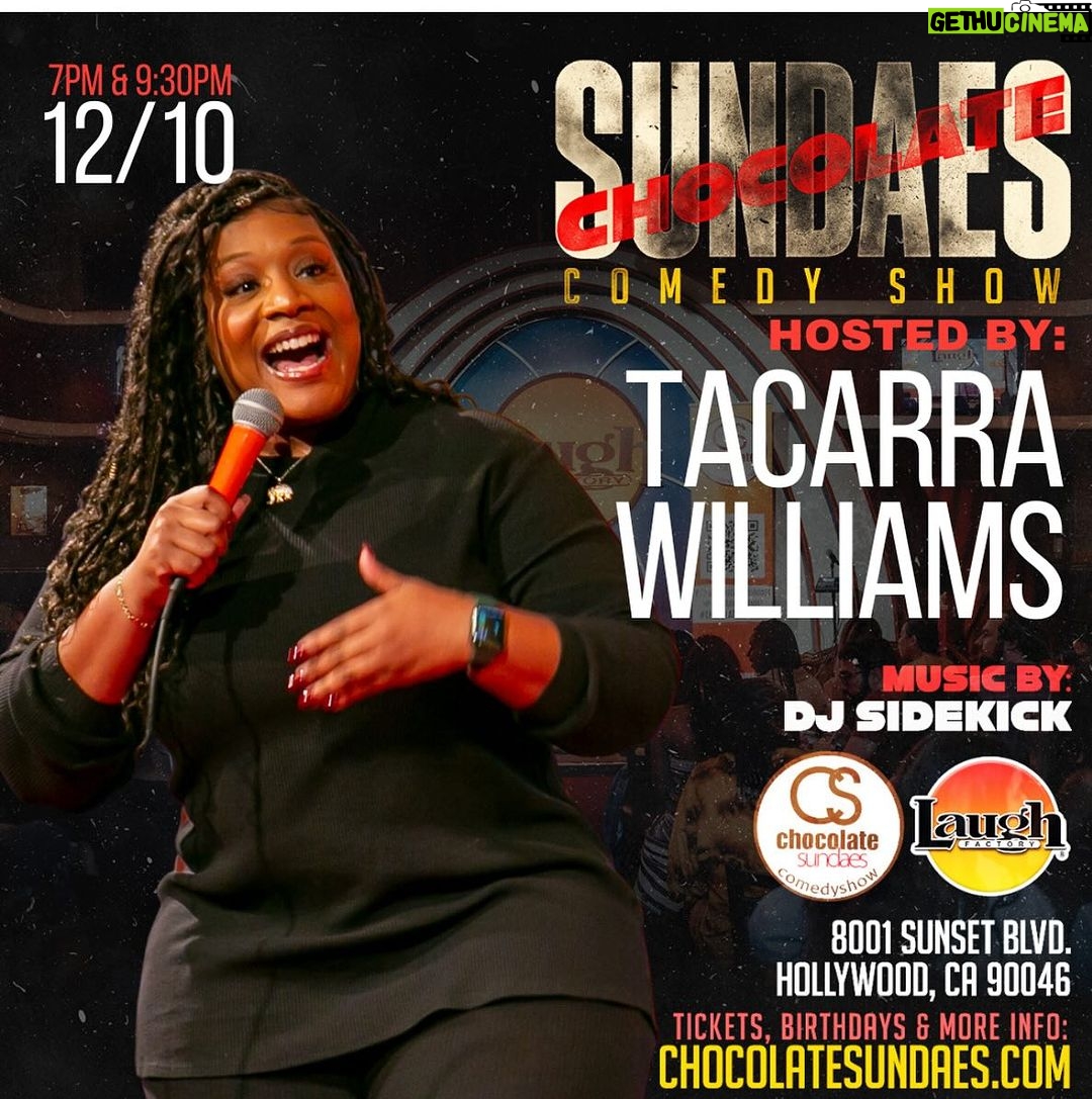 Tacarra Williams Instagram - TONIGHT I’M BAAAACK @chocolatesundaes 🥰🥰🥰