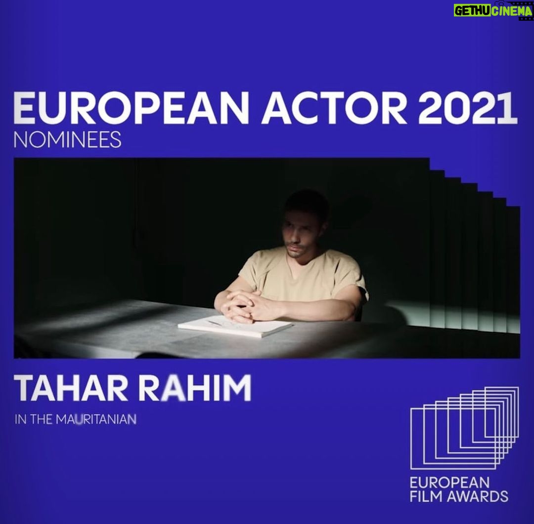 Tahar Rahim Instagram - Honored to be nominated at the @eurofilmawards 🙏🏼. Merci ! @themauritanian