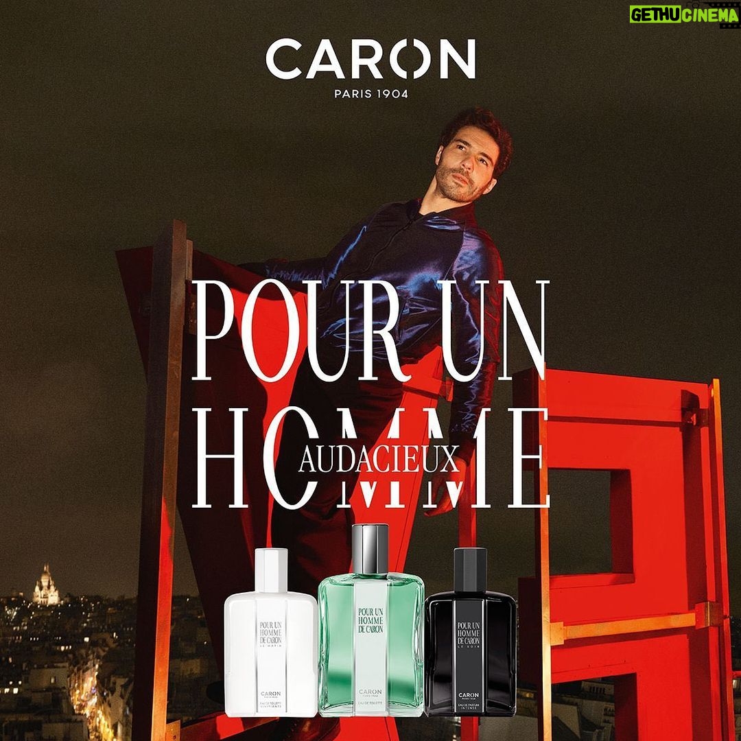 Tahar Rahim Instagram - Merci Caron, honoré et fier d’incarner ce parfum mythique 🙏🏼 @caronparfums @jeanjacquesparfumeur @lou__escobar