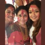 Tanushree Dutta Instagram – Durga Pujo shidur khela at Juhu…