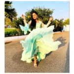 Tanvi Rao Instagram - Mint mint- Take the hint 💁‍♀️ Your mind won't be able to erase- Keerthi's footprint 👣 Costume credits: @inayadesignerstudio Picture Credits: @rajaniabhirath1 #keerthi #lakshmibaramma #bhagyalakshmi #kannadatelevision #tvshow #stories #fashion #clothing #collaboration #actress #tanvirao Bangalore, India
