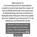 Tanvi Rao Instagram - Putting it here for a while because I hear the rumours are still afloat. Apologies to those who have enquired on my account and haven’t received a response. I’m a very inactive social media citizen. Also lots of love back to everyone who sincerely poured love to me through this show. I am touched by the amount and nature of responses I’ve received. 🌷 ಕೀರ್ತಿ ಕಡೆಯಿಂದ ನಿಮ್ಮೆಲ್ಲರಿಗೂ ಪ್ರೀತಿ ❤️ #lakshmibaramma #keerthi #colourskannada #tanvirao