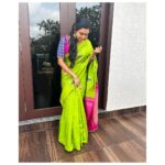 Tanvi Rao Instagram - ಹೊಸ ವರ್ಷದ ಶುಭಾಶಯಗಳು! A very happy new year to all of you❤️ May you get to love what you do and do what you love, this year✨ Happy 2024🐚 This lovely saree is by @sheekline 🦜 @brivanch @ashwini.rrrr Picture credits to the ever patient photographer- @rajaniabhirath1 😘 #newyear #2024 #happynewyear #saree #wishes #love #work #designer #actor #acting #dance #passion #tanvirao Bangalore, India