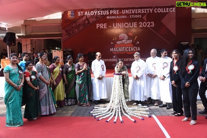 Tanvi Rao Instagram - Someone asked me “Did you give an hour-long inspirational speech in Aloysius?” and I chuckled. I believe my achievements are too tiny to be inspiring others. But my teachers and my college just filled me with so much love and regard on this day. This, I think, is my true achievement✨ A few years ago I was dancing on that very stage, and this year I was honoured as the chief guest for Pre Unique 2023, at St.Aloysius PU. It is an institute which has glorious stories throughout its pages of history. Some outstanding citizens have been a product of this place. And I’m truly touched to have been recognised like this :’) So I am sharing this memory here with all of you. 🌸 #preunique2023 #staloysiuscollege #chiefguest #inspirational #speech #college #teachers #honour #love #actor #dancer #artist #humbled St. Aloysius Pre-University College