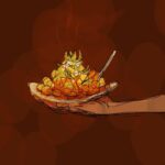 Tarun Lak Instagram - In the spirit of food, we wanted to share the first image that sparked the idea for this short. Drawn by @tarunlak, sometime in 2020, while we all were cooped up in self isolation. Thankful to be able to have a relatively more carefree November this year. Happy Thanksgiving for everyone who celebrates in the US! #chaatshortfilm #chaat #indianstreetfood