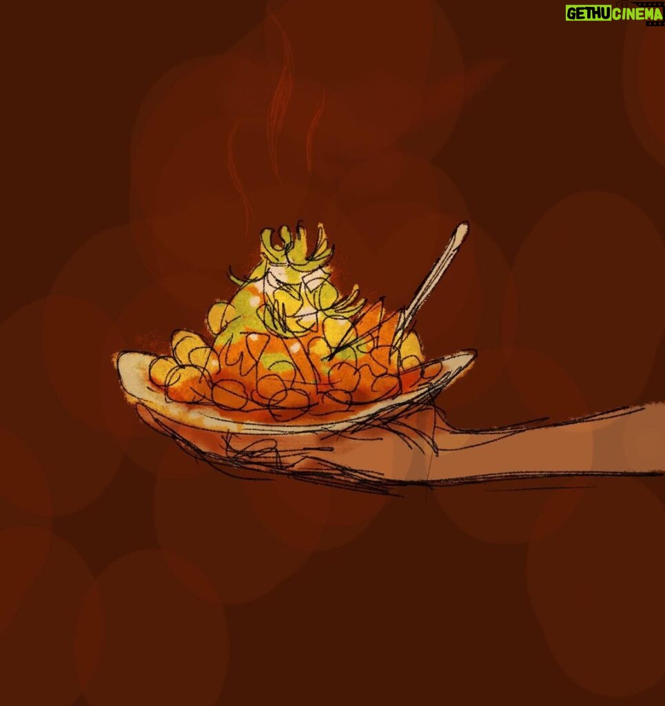 Tarun Lak Instagram - In the spirit of food, we wanted to share the first image that sparked the idea for this short. Drawn by @tarunlak, sometime in 2020, while we all were cooped up in self isolation. Thankful to be able to have a relatively more carefree November this year. Happy Thanksgiving for everyone who celebrates in the US! #chaatshortfilm #chaat #indianstreetfood