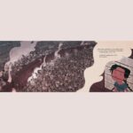 Tarun Lak Instagram - “Clickety-clack, chugging along the track. We cannot go back” This was the first spread I worked on for ‘The Moon from Dehradun’ 🌙 and also took the longest. It was the heaviest scene to draw to carry the reality of hoards of people having to flee across the border on trains, literally packed to the roofs of the carriages. I tried to show a little story with each of the individual people in the crowd, since they would’ve all had a unique experience going through the traumatic Partition. This still being Azra’s story, it was important to show it from her point of view. I played with a few compositions before landing on this one, with the help of my art director on the project. A print of this will be hung up at the Original Art Show by the Society of Illustrators in New York. If you’re around November 10 to February, feel free to drop by. I’m thrilled to be featured in their show. Text by @shirinshamsi1 ✨ Published by @simonkids #themoonfromdehradun #picturebook #illustration #indiapakistan #partition #kidlitart