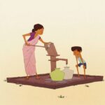 Tarun Lak Instagram - Ok last one. Chores 🚰👩‍👦 Happy Diwali! 🪔 #chores #vignette #india #2danimation #motherandson #sliceoflife #animation #indianartists #animationprogression #roughanimatorapp