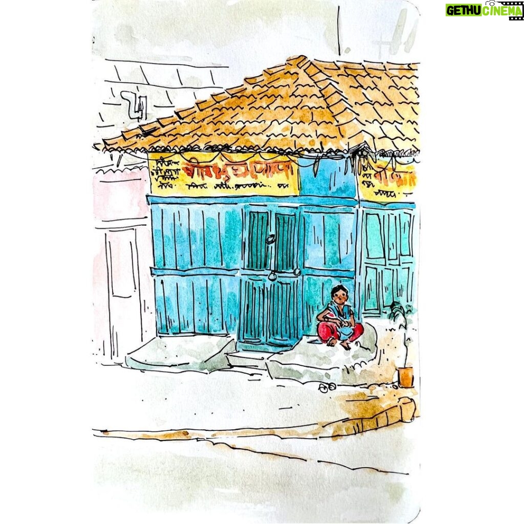 Tarun Lak Instagram - India/Nepal sketchbook Post 2/2 #sketchbook #india #nepal #watercolor #jodhpur #mumbai #kathmandu #kolkata #delhi