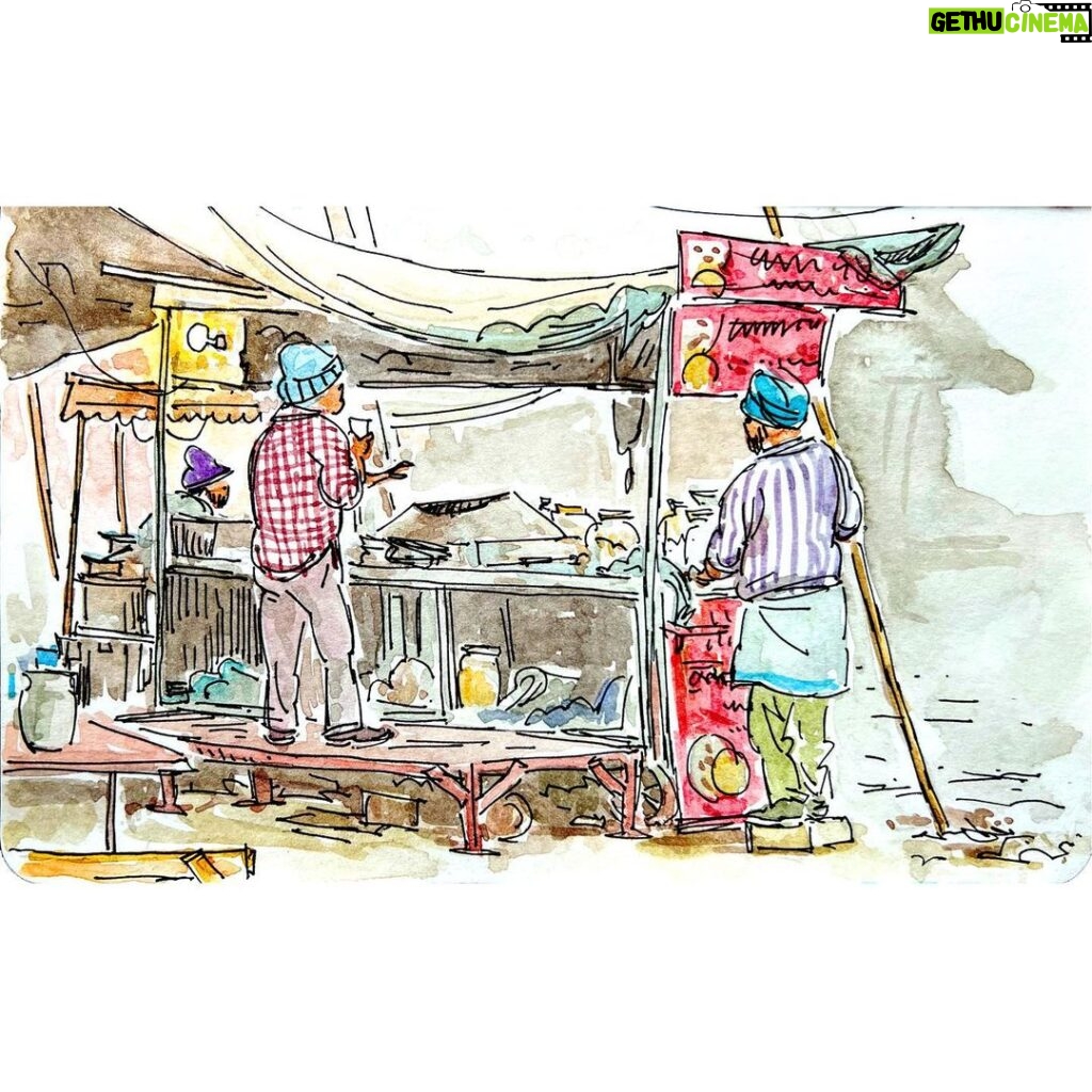 Tarun Lak Instagram - India/Nepal sketchbook post 1/2 #sketchbook #watercolor #India #amritsar #jaipur