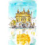 Tarun Lak Instagram - India/Nepal sketchbook post 1/2 #sketchbook #watercolor #India #amritsar #jaipur
