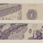 Tarun Lak Instagram - “Clickety-clack, chugging along the track. We cannot go back” This was the first spread I worked on for ‘The Moon from Dehradun’ 🌙 and also took the longest. It was the heaviest scene to draw to carry the reality of hoards of people having to flee across the border on trains, literally packed to the roofs of the carriages. I tried to show a little story with each of the individual people in the crowd, since they would’ve all had a unique experience going through the traumatic Partition. This still being Azra’s story, it was important to show it from her point of view. I played with a few compositions before landing on this one, with the help of my art director on the project. A print of this will be hung up at the Original Art Show by the Society of Illustrators in New York. If you’re around November 10 to February, feel free to drop by. I’m thrilled to be featured in their show. Text by @shirinshamsi1 ✨ Published by @simonkids #themoonfromdehradun #picturebook #illustration #indiapakistan #partition #kidlitart