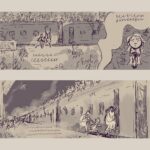 Tarun Lak Instagram - “Clickety-clack, chugging along the track. We cannot go back” This was the first spread I worked on for ‘The Moon from Dehradun’ 🌙 and also took the longest. It was the heaviest scene to draw to carry the reality of hoards of people having to flee across the border on trains, literally packed to the roofs of the carriages. I tried to show a little story with each of the individual people in the crowd, since they would’ve all had a unique experience going through the traumatic Partition. This still being Azra’s story, it was important to show it from her point of view. I played with a few compositions before landing on this one, with the help of my art director on the project. A print of this will be hung up at the Original Art Show by the Society of Illustrators in New York. If you’re around November 10 to February, feel free to drop by. I’m thrilled to be featured in their show. Text by @shirinshamsi1 ✨ Published by @simonkids #themoonfromdehradun #picturebook #illustration #indiapakistan #partition #kidlitart