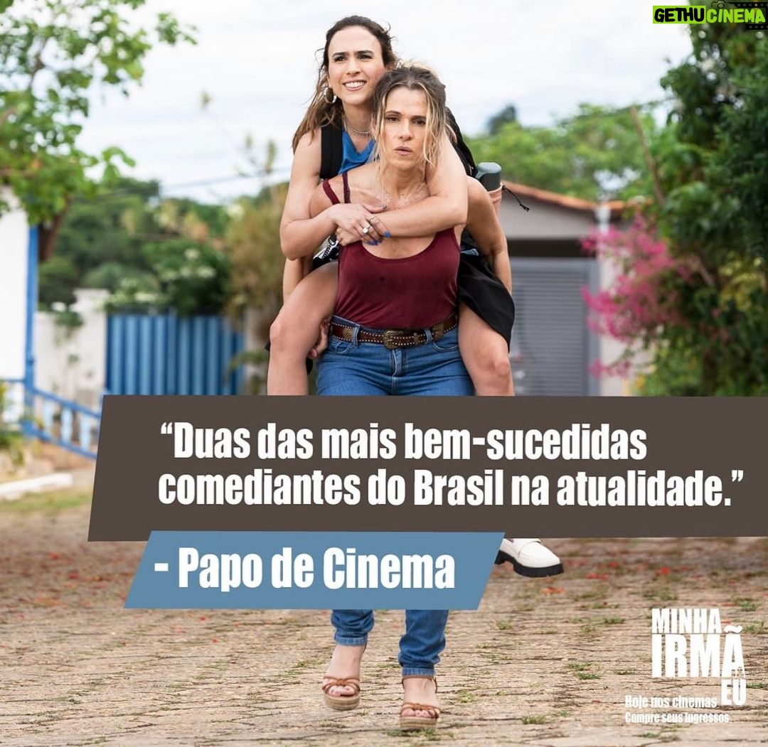 Tatá Werneck Instagram - Eba! Hoje tem Minha irmã e eu nos cinemas!!!! Comece o ano se divertindo , se emocionando (e pagando suas dívidas. Isso já é indireta minha pra vc)