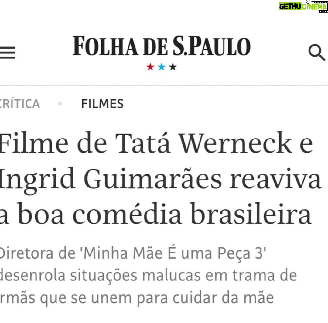 Tatá Werneck Instagram - Hoje é a estreia oficial de Minha irmã e eu nos cinemas! Um filme feito com muito amor pra vc se divertir e se emocionar com sua família. E vamos as críticas! Quem for me marca pq estamos repostando 😍❤️🦋🦋 vamos prestigiar o cinema nacional