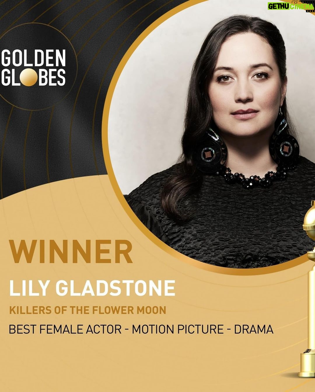 Tatanka Means - 4.7K Likes - So happy and so proud of our amazing Blackfeet/Nimíipuu siSTAR. She is so deserving of this recognition. Representing us all in “that good way” speaking her language and voicing truths Ahoooo congratulations @lilygladstone and thank you ✨❤️🔥✨ such a beautiful moment in history forever 🙌 giant smiles today across Indian Country