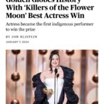 Tatanka Means Instagram - So happy and so proud of our amazing Blackfeet/Nimíipuu siSTAR. She is so deserving of this recognition. Representing us all in “that good way” speaking her language and voicing truths Ahoooo congratulations @lilygladstone and thank you ✨❤️‍🔥✨ such a beautiful moment in history forever 🙌 giant smiles today across Indian Country