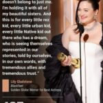 Tatanka Means Instagram - So happy and so proud of our amazing Blackfeet/Nimíipuu siSTAR. She is so deserving of this recognition. Representing us all in “that good way” speaking her language and voicing truths Ahoooo congratulations @lilygladstone and thank you ✨❤️‍🔥✨ such a beautiful moment in history forever 🙌 giant smiles today across Indian Country
