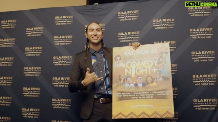 Tatanka Means Instagram - Back to back sold out shows with Native All-Star Comedy Night at Isleta Casino and Gila River Wild Horse Pass Casino. Amazing weekend. Big thanks to everyone that made it out to the shows 🙏❤️🔥 🎥 @lonniebegaye Music @nataanii_means