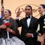Tatanka Means Instagram - Walking with relatives. It was a night unlike any other. Thankful for the blessings. #KillersoftheFlowerMoon world premiere at #cannesfilmfestival #Cannes2023 ✨ Cannes Film Festival