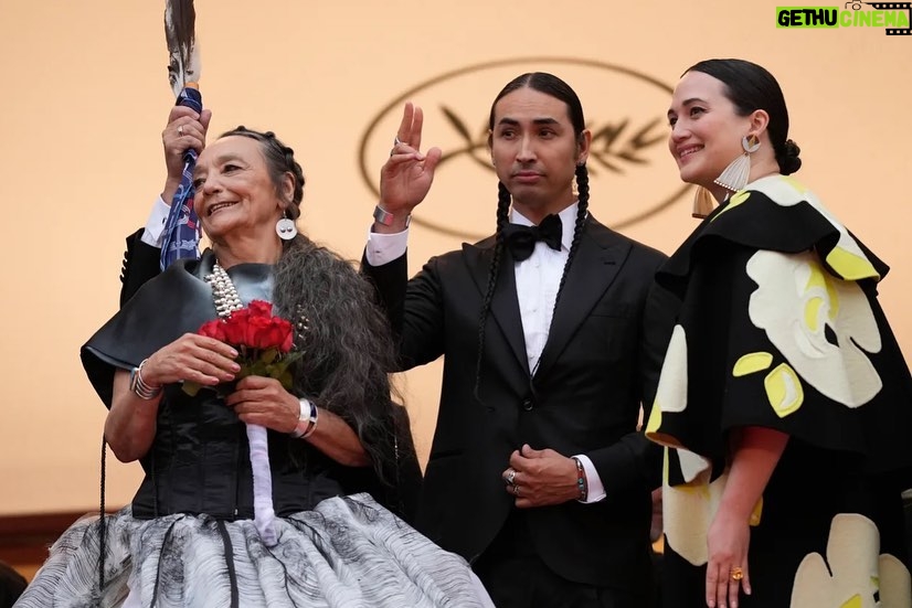 Tatanka Means - 5.5K Likes - Walking with relatives. It was a night unlike any other. Thankful for the blessings.
#KillersoftheFlowerMoon world premiere at #cannesfilmfestival #Cannes2023 ✨