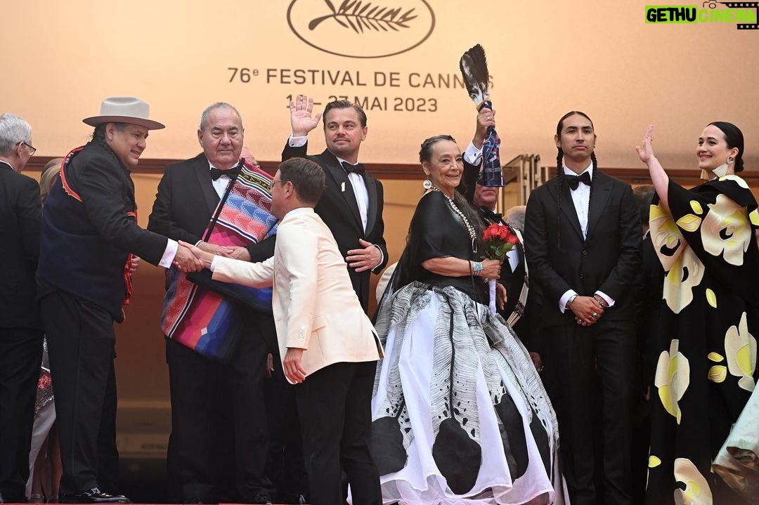 Tatanka Means - 5.5K Likes - Walking with relatives. It was a night unlike any other. Thankful for the blessings.
#KillersoftheFlowerMoon world premiere at #cannesfilmfestival #Cannes2023 ✨