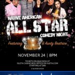 Tatanka Means Instagram - This FRIDAY in Albuquerque at @isletaresortandcasino 8pm Native All-Star Comedy Night! Ticket link in my bio.