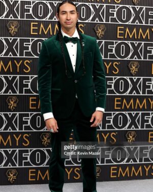 Tatanka Means Instagram - Incredible night. I was blessed to accompany my amazing sis-star @ambermidthunder to the EMMYs! Her film #Prey was nominated for best director Dan Trachtenberg ✨

Styled by @leonamizrahi 
Suit by @jackvictorofficial 
Earrings & broach @gismondi1754 
Shoes @brunomagliofficial 

Thank you @appletv @applefilms representing #killersoftheflowermoon 

#EMMYs