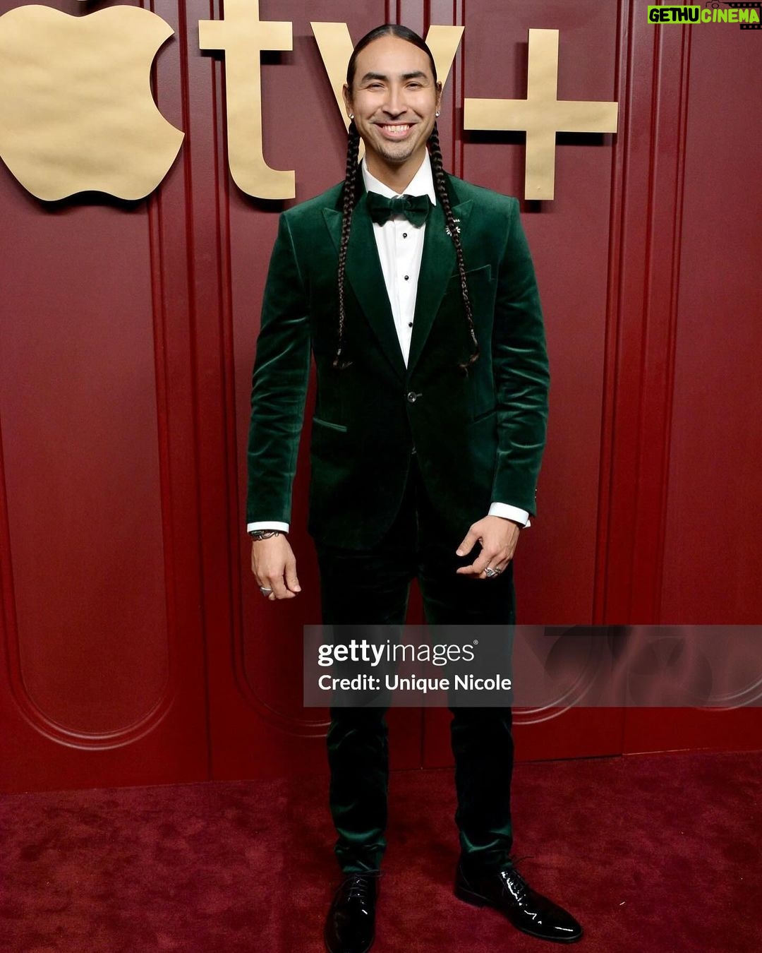 Tatanka Means - 2.7K Likes - Apple TV +'s Primetime Emmy Party at Mother Wolf on January 15, 2024
✨
Styled by @leonamizrahi
Suit by @jackvictorofficial
Bracelets by @fiercewarchief & Orville Tsinnie
Studs & broach @gismondi1754
Shoes @brunomagliofficial
Thank you @appletv @applefilms
#KillersOfTheFlowerMoon
#EMMYs