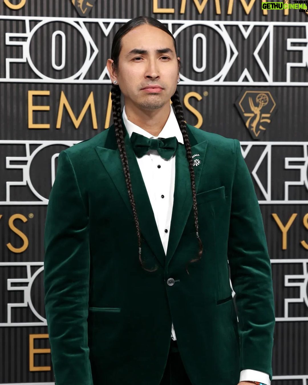 Tatanka Means - 4.5K Likes - Incredible night. I was blessed to accompany my amazing sis-star @ambermidthunder to the EMMYs! Her film #Prey was nominated for best director Dan Trachtenberg ✨
Styled by @leonamizrahi
Suit by @jackvictorofficial
Earrings & broach @gismondi1754
Shoes @brunomagliofficial
Thank you @appletv @applefilms representing #killersoftheflowermoon
#EMMYs