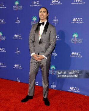 Tatanka Means Instagram - Palm Springs International Film Festival 2024 🌴 
“Killers of the Flower Moon” Vanguard Award

Tuxedo @brunellocucinelli_brand 
#brunellocucinelli