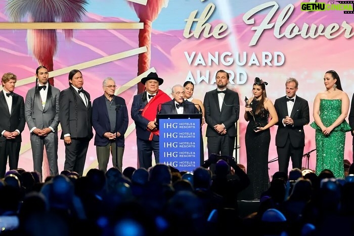 Tatanka Means Instagram - KOTFM cast 📸 Palm Springs International Film Festival 2024 Killers of the Flower Moon Vanguard Award