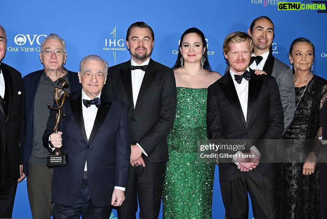 Tatanka Means Instagram - KOTFM cast 📸 Palm Springs International Film Festival 2024 Killers of the Flower Moon Vanguard Award