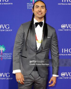 Tatanka Means Instagram - Palm Springs International Film Festival 2024 🌴 
“Killers of the Flower Moon” Vanguard Award

Tuxedo @brunellocucinelli_brand 
#brunellocucinelli