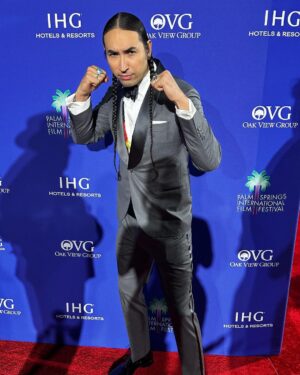 Tatanka Means Instagram - Palm Springs International Film Festival 2024 🌴 
“Killers of the Flower Moon” Vanguard Award

Tuxedo @brunellocucinelli_brand 
#brunellocucinelli