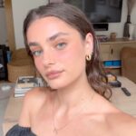 Taylor Hill Instagram – Been doing this routine everyday lately, obsessed with these eye and cheek colors from @nudestix and @danessamyricksbeauty. I mix 3 colors and layer them and feel like it makes the perfect blush 😊 also I use the same product on my eye and lip.  Foundation- @hauslabs shade 250
Bronzer- @nudestix in Manila 
Blush- @nudestix in nude buff 
Powder- @danessamyricksbeauty evolution powder in pink 
Eyes and lip- @danessamyricksbeauty colorfix nudes in nude 8
Cheek – @danessamyricksbeauty dewy cheek and lip pallet, colors used- top secret and wallflower 
Mascara- @caliray come hell or high water