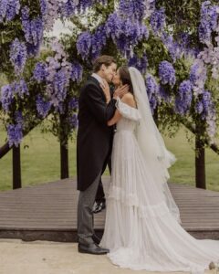 Taylor Hill Instagram - June 10th I got to married to the love of my life and my best friend in my hometown, it was a magical fairytale and my dream wedding ✨💜🤍 I want to say thank you to everyone who made it happen. My wedding planner Hannah Peterson of @table6productions knocked it out the park. Thank you Hannah for keeping everything together and making sure the day went smoothly. @cedarandpines and @ravenrosefilms you are such amazing and talented people. Without you, these images that I will cherish for the rest of my life, wouldn’t exist. Thank you for making our special day live on forever. The flowers were done by the insanely talented @theoliveandpoppy and I had a big floral vision that was brought to life in the most beautiful way, even better than I could’ve imagined. And thank you @thesouthernloom for lending me your beautiful rugs for the ceremony. I have many of your rugs in my home and I wanted to feel the most at home during the wedding as I could, so it only made sense to have your rugs be apart of this day. And thank you @etro @marcodevincenzo and @marcocacchione for making the dress of my dreams. You saw my vision and created something more beautiful than I ever could’ve imagined and this dress felt so me, especially since I wanted to get married barefoot because I believe it makes me feel grounded and I wanted to be connected to the earth that I’m from. So thank you for seeing me as clearly as you did. There are so many more people to thank and I’ll probably be posting way too much but I’m just so grateful for everything and all the hard work that went into this weekend. ✨🤍
